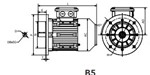 Moteur  ST3-280S4  75KW   1500 min-1  400/690V  B5
